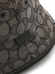 COACH Grey Signature Jacquard Bucket Hat - Image 3 of 3