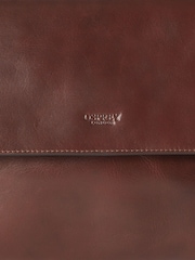 Brązowy - Osprey London The Saddle Leather Tech Pouch - Image 5 of 6