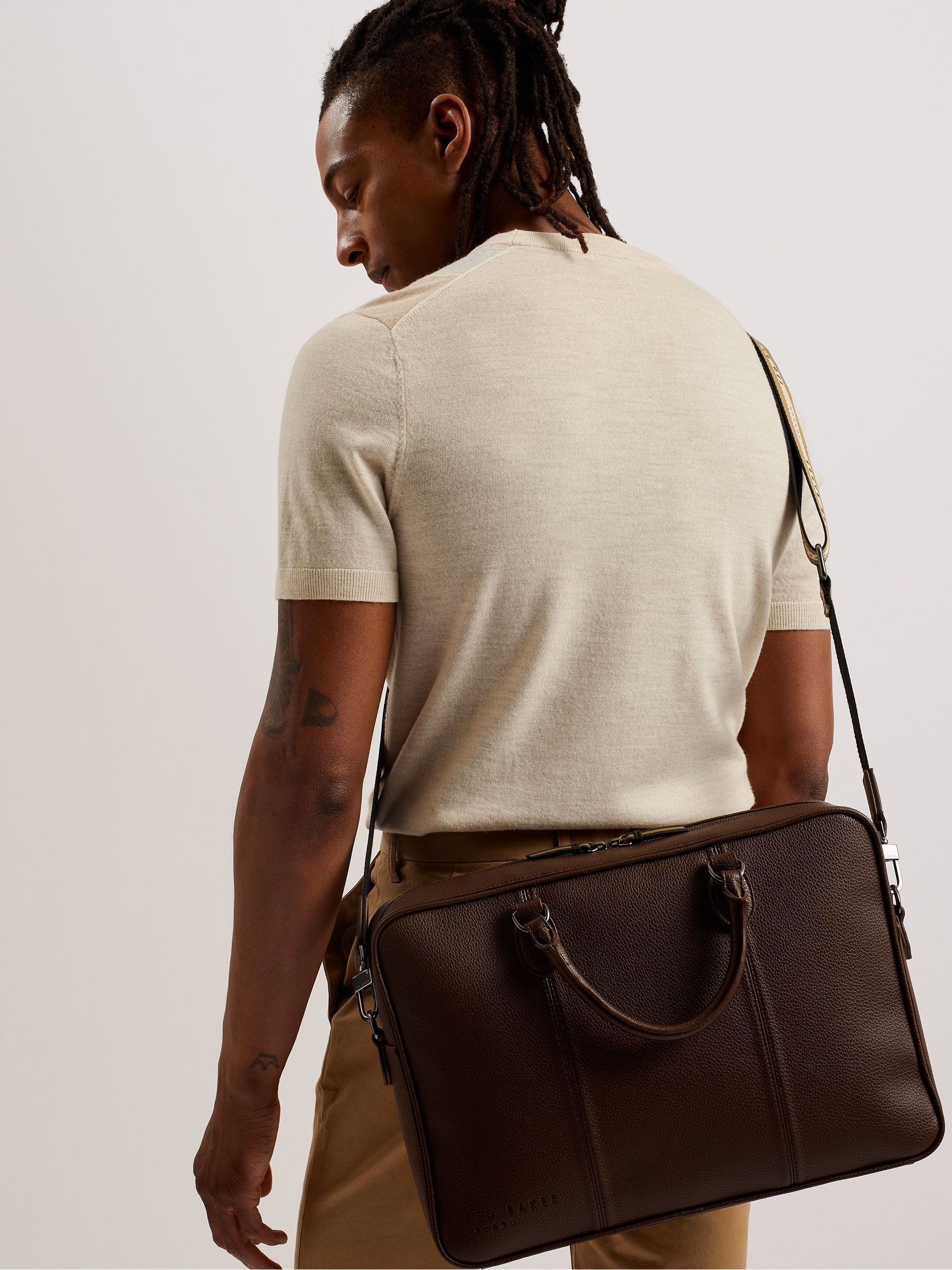 Buy Ted Baker Brown Webbing Kaden Document Bag from Next Luxembourg