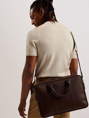 Ted Baker Brown Webbing Kaden Document Bag - Image 1 of 6