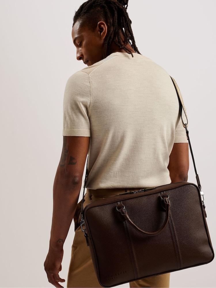 Ted Baker Brown Webbing Kaden Document Bag - Image 1 of 6