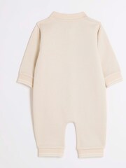River Island Brown Cute Baby Boys 100% Cotton All-In-One - Image 2 of 4