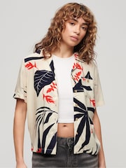 Superdry Cream Beach Resort Shirt - Image 1 of 3