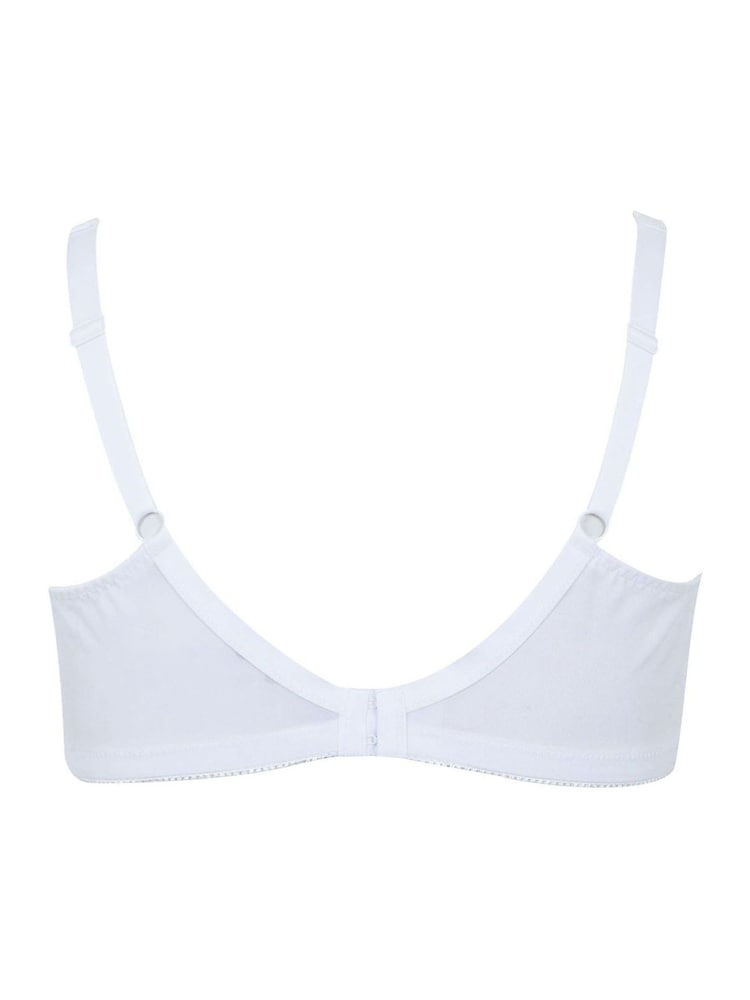 Yours Curve White Hi Shine Lace Non-Wired Bra - Image 4 of 4