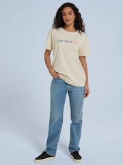 Animal Cream Womens Leena Boxy 100% Cotton T-Shirt - Image 2 of 8