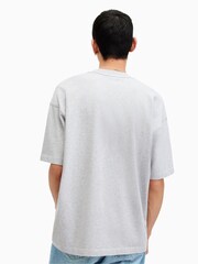 AllSaints Grey Isac Short Sleeve Crew 100% Cotton T-Shirt - Image 2 of 7