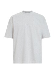 AllSaints Grey Isac Short Sleeve Crew 100% Cotton T-Shirt - Image 7 of 7