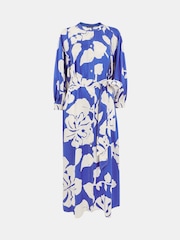Whistles Blue Hawaiian Print Mabel Dress - Image 5 of 5