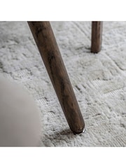 Gallery Home Dark Wood Temara Oak Style 4 Seater Square Dining Table - Image 3 of 5