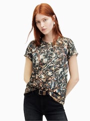 AllSaints Animal Print Caladesi Anna T-Shirt - Image 4 of 6
