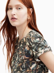 AllSaints Animal Print Caladesi Anna T-Shirt - Image 5 of 6