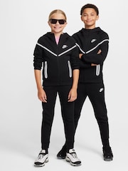Nike Black Chrome Sportswear Tech Fleece+ Reflective Zip Up Hoodie - Image 10 of 10