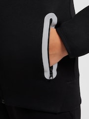 Nike Black Chrome Sportswear Tech Fleece+ Reflective Zip Up Hoodie - Image 4 of 10