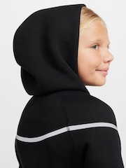 Nike Black Chrome Sportswear Tech Fleece+ Reflective Zip Up Hoodie - Image 5 of 10