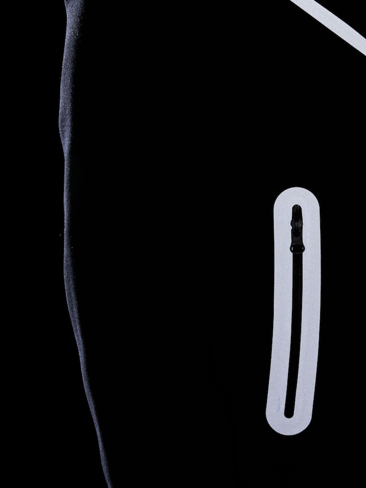 Nike Black Chrome Sportswear Tech Fleece+ Reflective Zip Up Hoodie - Image 6 of 10
