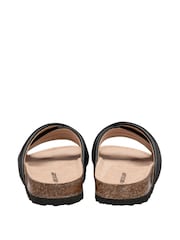 Dunlop Black Open Toe Mules Sandals - Image 3 of 4