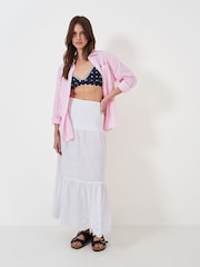 Crew Clothing White 100% Cotton 2-In-1 Beach Dress - Image 4 of 5