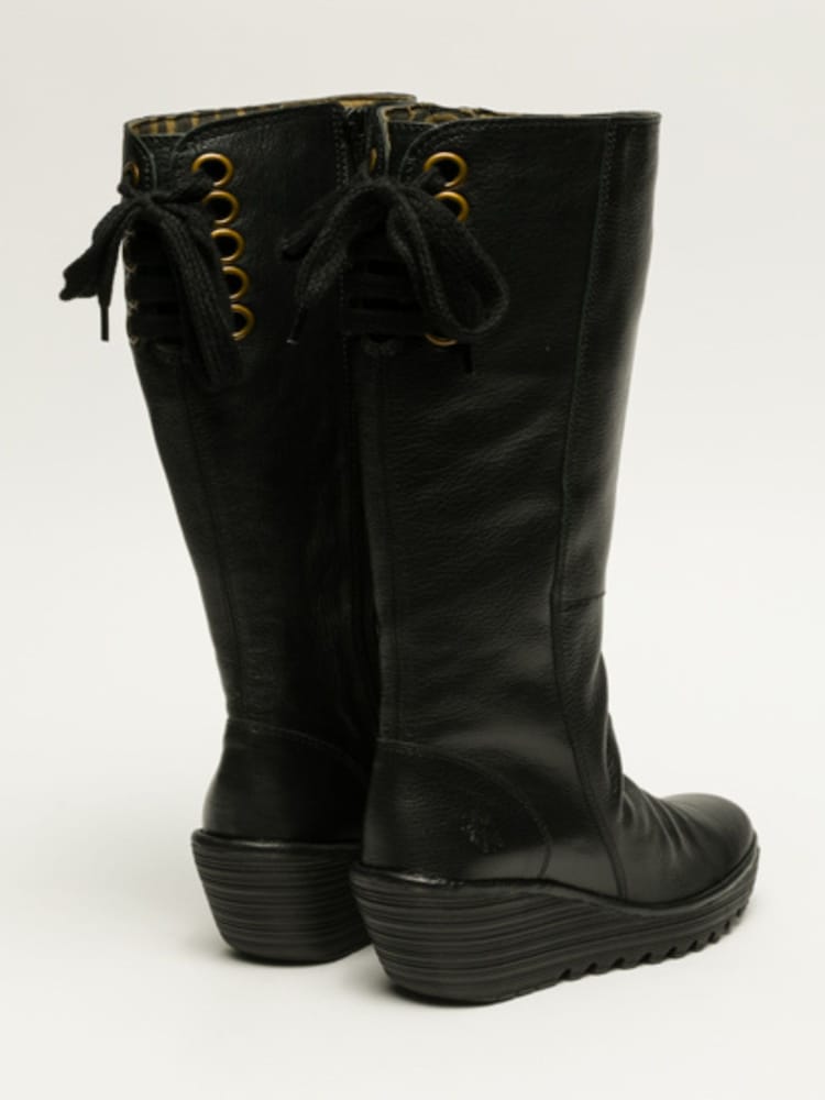Fly London Yust kniehohe schwarze Stiefel - Bild 2 von 5 Fly London Yust kniehohe schwarze Stiefel - Bild 2 von 5