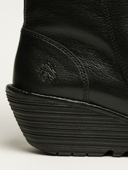 Fly London Yust kniehohe schwarze Stiefel - Bild 3 von 5
