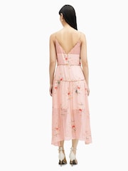 AllSaints Pink Saffron Kora Dress - Image 2 of 7