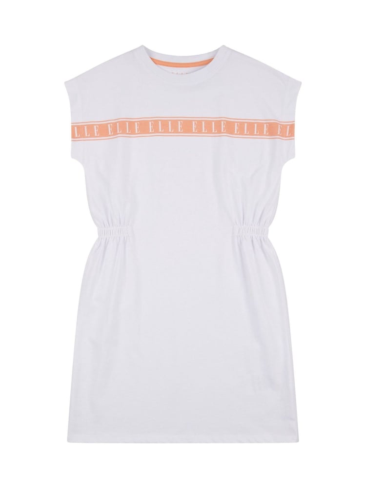 ELLE Junior Girls White Vest Dress - Image 1 of 3