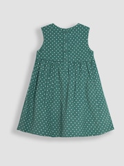 JoJo Maman Bébé Green Fairy & Toadstool Applique Cord Dress - Image 2 of 3