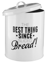 Maison by Premier White Pun And Games Bread Bin - Image 3 of 4