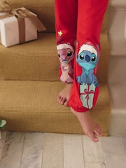 Red License Lilo and Stitch Christmas Pyjamas (3-14yrs) - Image 5 of 10