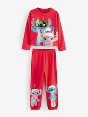 Red License Lilo and Stitch Christmas Pyjamas (3-14yrs) - Image 6 of 10