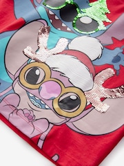Red License Lilo and Stitch Christmas Pyjamas (3-14yrs) - Image 9 of 10