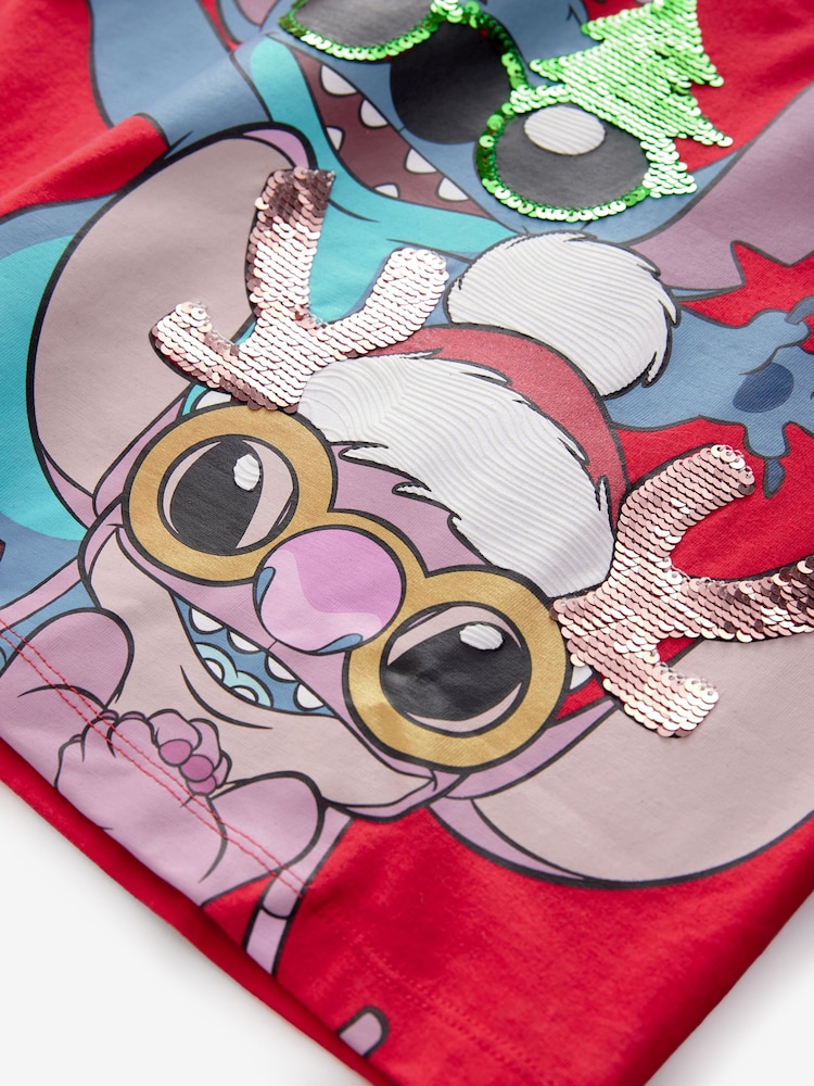 Rouge - Pyjama de Noël sous licence Lilo and Stitch (3-14ans) - Image 9 of 10