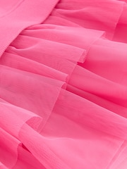 Pink Character Sweat Mesh Dress (3mths-7yrs) - Image 8 of 9