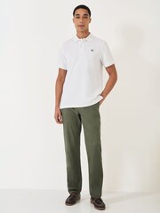 Crew Clothing Green Straight Chinos - Image 1 of 7