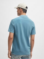 BOSS Sky Blue Pique 100% Cotton Polo Shirt - Image 2 of 5