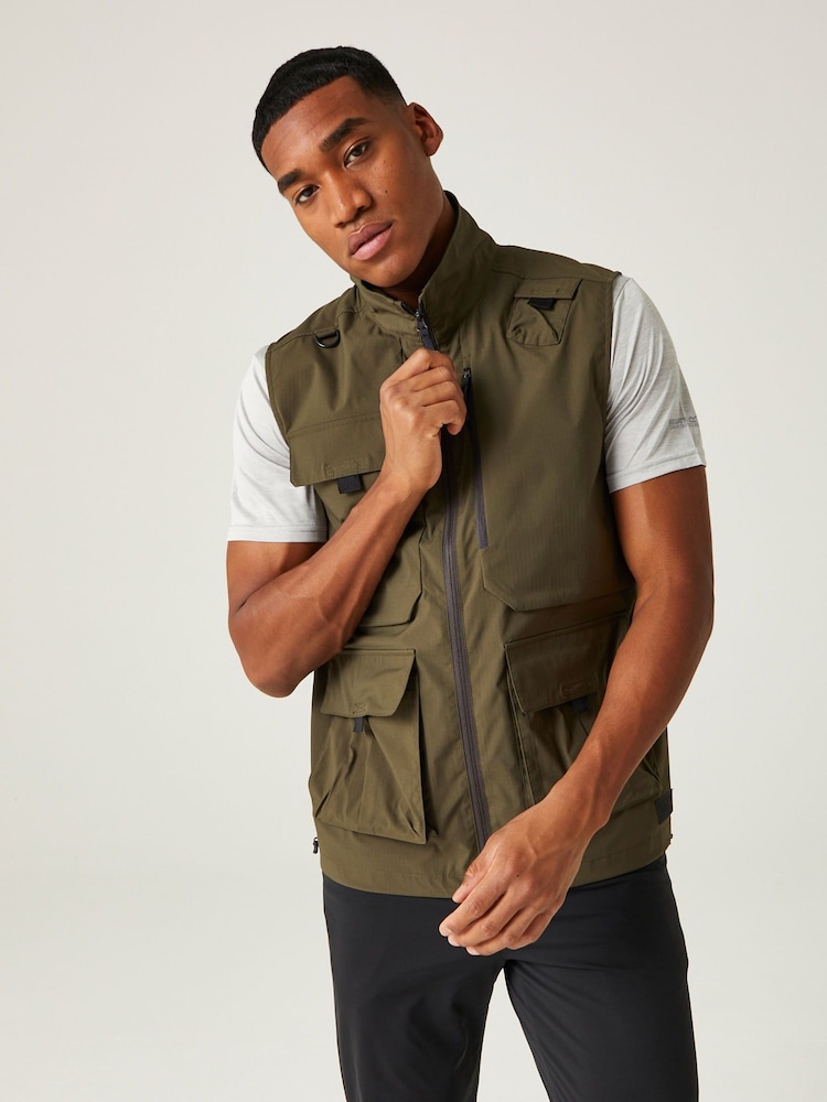 Regatta Green Travel Light Packaway Multi Pocket Gilet - Image 1 of 9