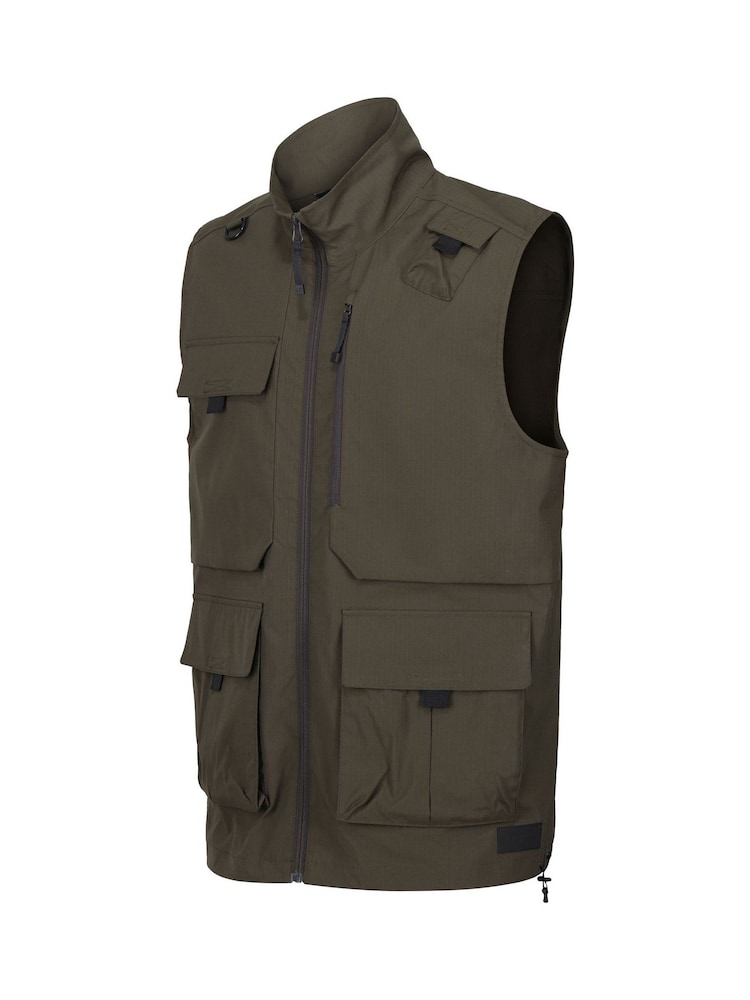 Regatta Green Travel Light Packaway Multi Pocket Gilet - Image 9 of 9