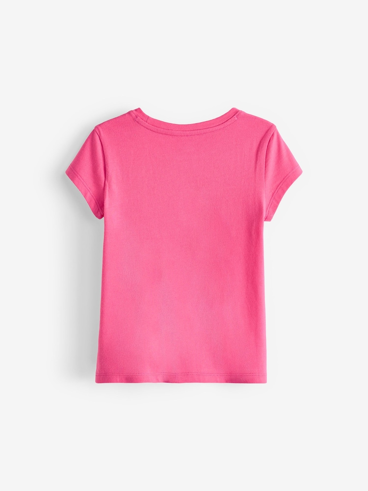 Gap Pink Logo Graphic Short Sleeve Crew Neck T-Shirt (4-13yrs) - Image 2 of 3