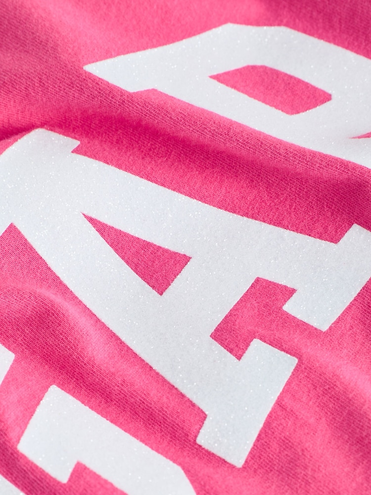 Gap Pink Logo Graphic Short Sleeve Crew Neck T-Shirt (4-13yrs) - Image 3 of 3