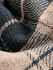 Grey/Neutral Borg Lined Check Shacket - Image 9 of 12