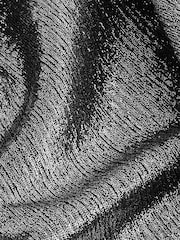 Silver Sleeveless Sparkle Drape Cowl Neck Top - Image 4 of 6