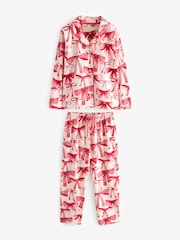 Red Bow Jersey Button Through Pyjamas (3-16yrs) - Image 1 of 3