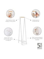 Brabantia White Linn Clothes Rack Compact - Image 6 of 6