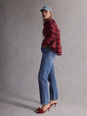 Red Tabitha Simmons Joelle Leather Bow Mules - Image 2 of 15