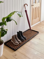 Natural Herringbone Coir Doormat - Image 2 of 7