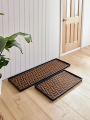 Natural Herringbone Coir Doormat - Image 4 of 7