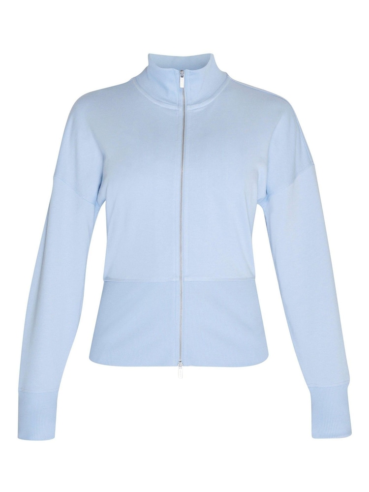 Sweaty Betty Breeze Blue After Class Zip-Up Sweatshirt - Image 8 of 8