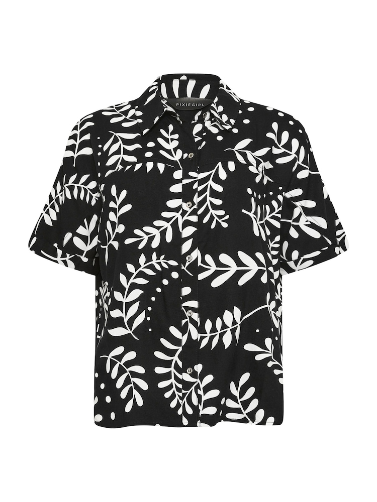 PixieGirl Petite Leaf Print Shirt - Bild 5 von 5