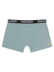 Lyle & Scott Blue Boys Markus Underwear Trunks 3 Pack - Image 3 of 4
