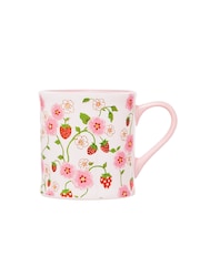 Cath Kidston Set of 4 Cream Strawberry Mollie Mugs - Image 3 of 3