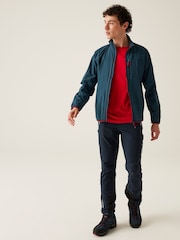 Regatta Blue Prestfield Full Zip Softshell Jacket - Image 3 of 8